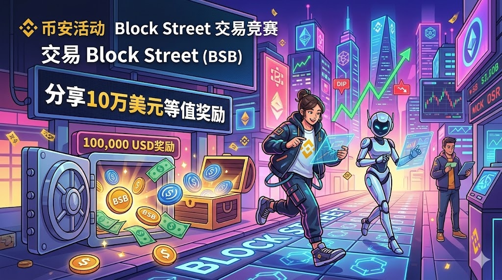 Block Street交易竞赛:交易Block Street(BSB),分享10万美元等值奖励(2026-05-19)