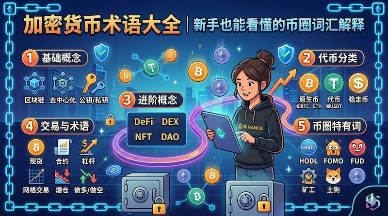 加密货币术语大全｜新手也能看懂的币圈词汇解释